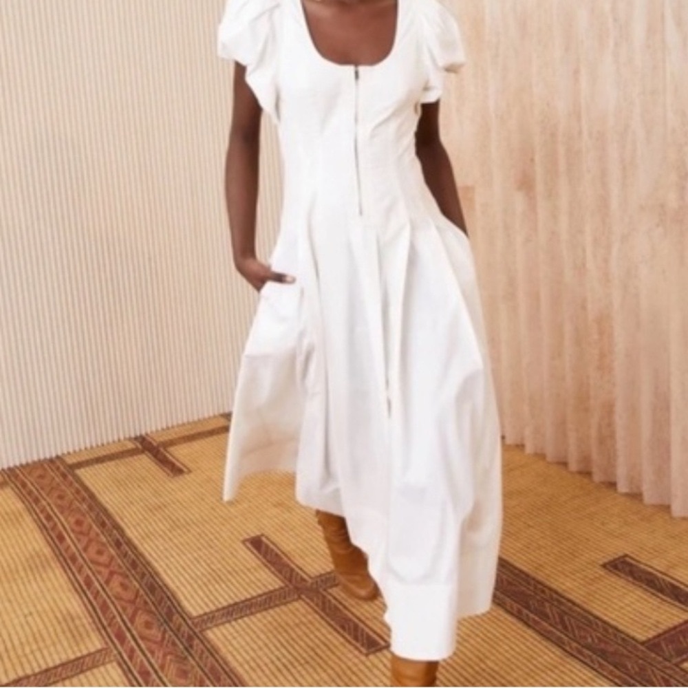 ULLA JOHNSON MIDI MALIE DRESS SIZE 12